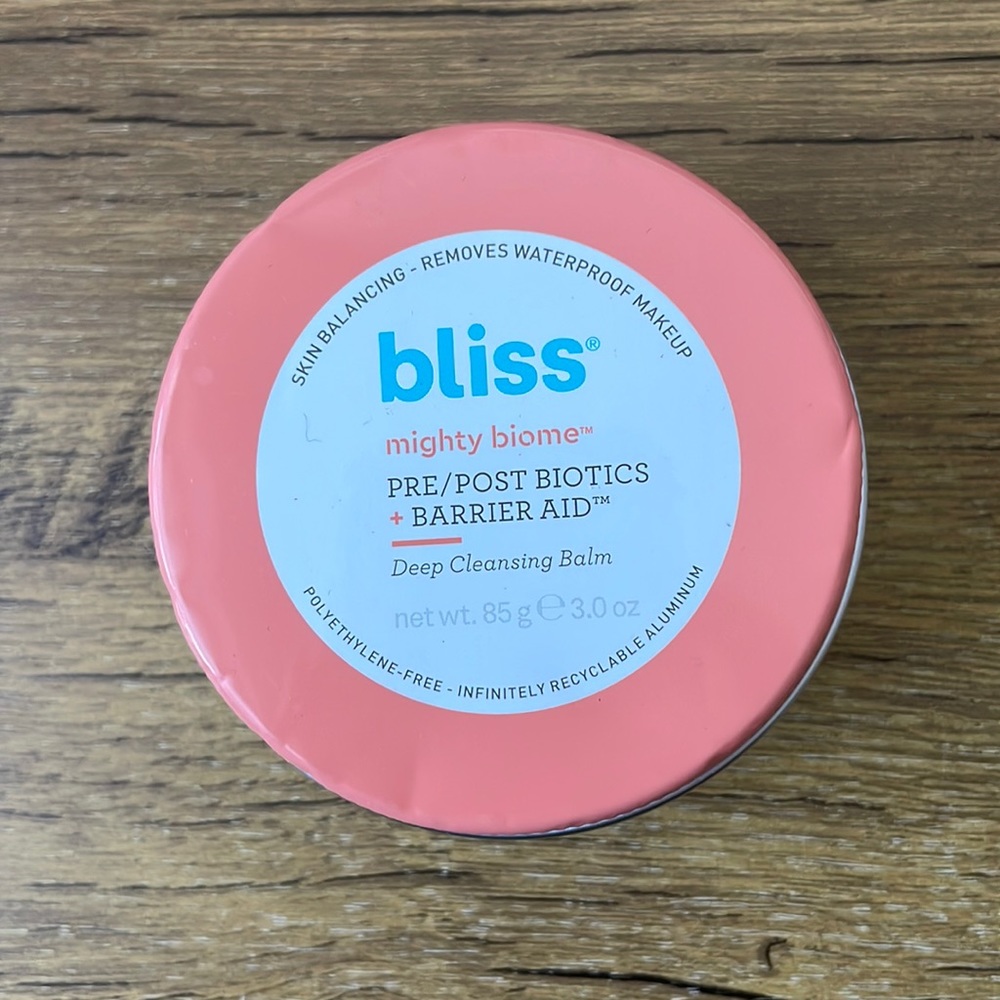 Bliss mighty biome deep cleansing balm